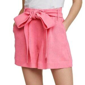 New Staud Sage Belted Tailored Shorts Wild Orchid Pink 4, S $215